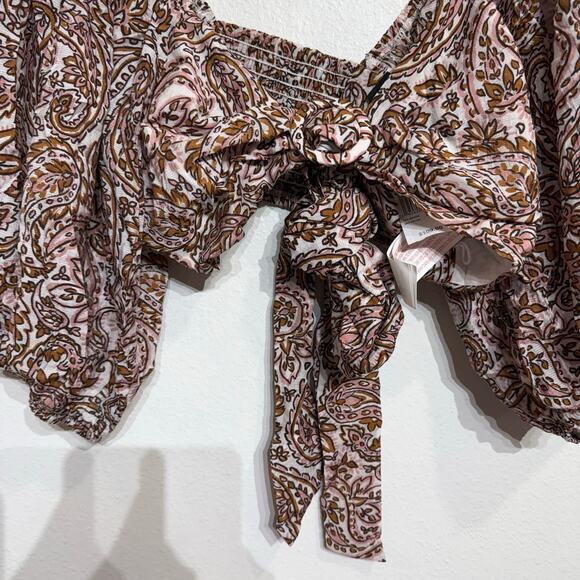 Minkpink Jedda Crop Blouse in Paisley Sz XL NWT - Picture 4 of 13